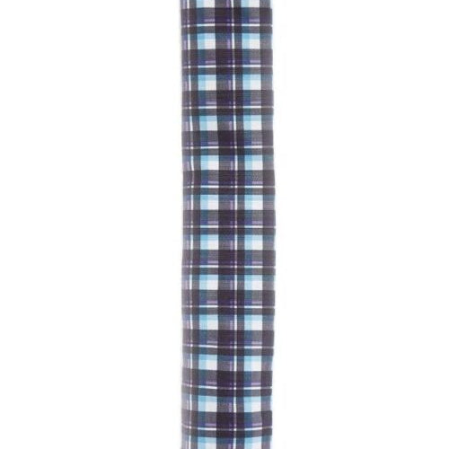 Long Hot Water Bottle - Blue Tartan