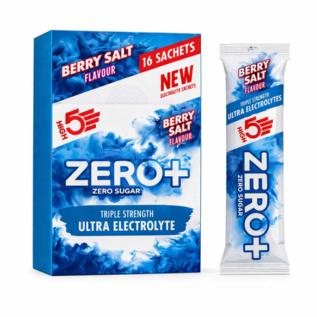 HIGH 5 Zero+ Ultra Electrolytes 16 Sachet Box | Berry Salt