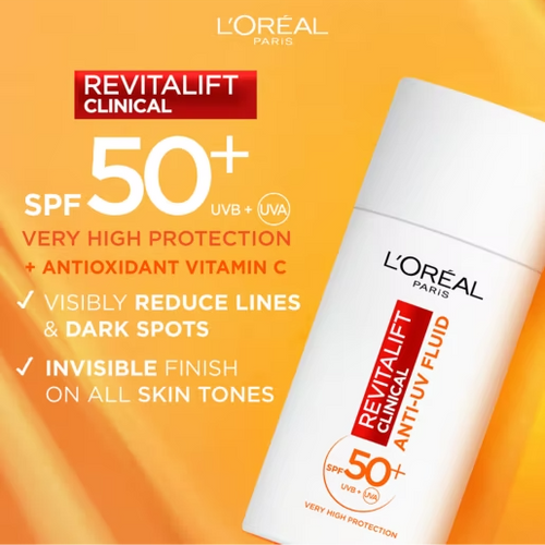 L'Oréal Revitalift Clinical SPF50+ Vitamin C Invisible Fluid 50ml