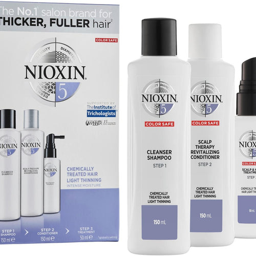 System No.5 Hair Kit For Chemically Treated Hair With Light Thinning