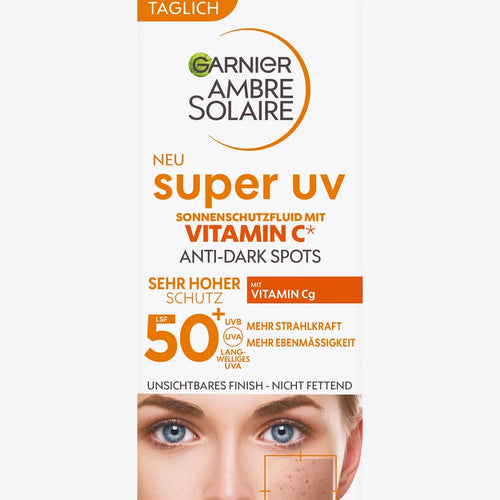 Ambre Solaire Super UV Vitamin Cg Anti Dark Spot SPF50+ Fluid