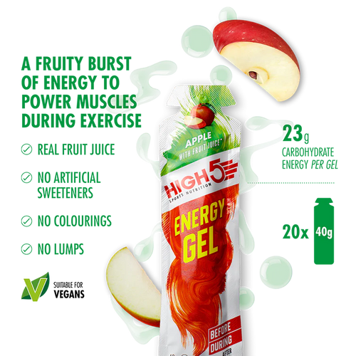 High 5 Energy Gel 20 Pack - Apple