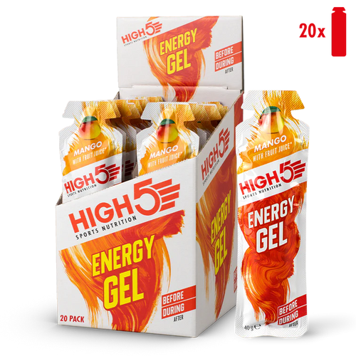 High 5 Energy Gel 20 Pack - Mango