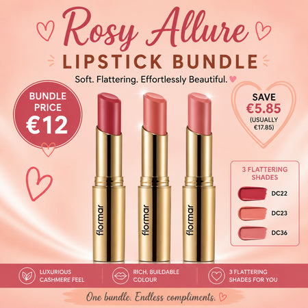 Rosy Allure| Deluxe Cashmere 3 Lipstick Bundle Offer