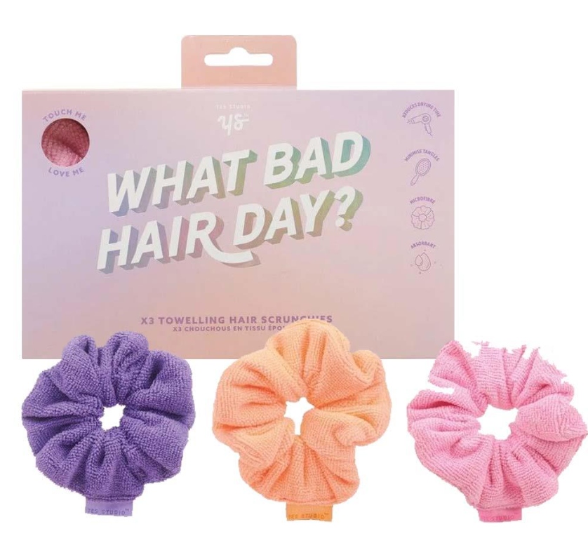 What Bad Hair Day? 3 Piece Scrunchie Set