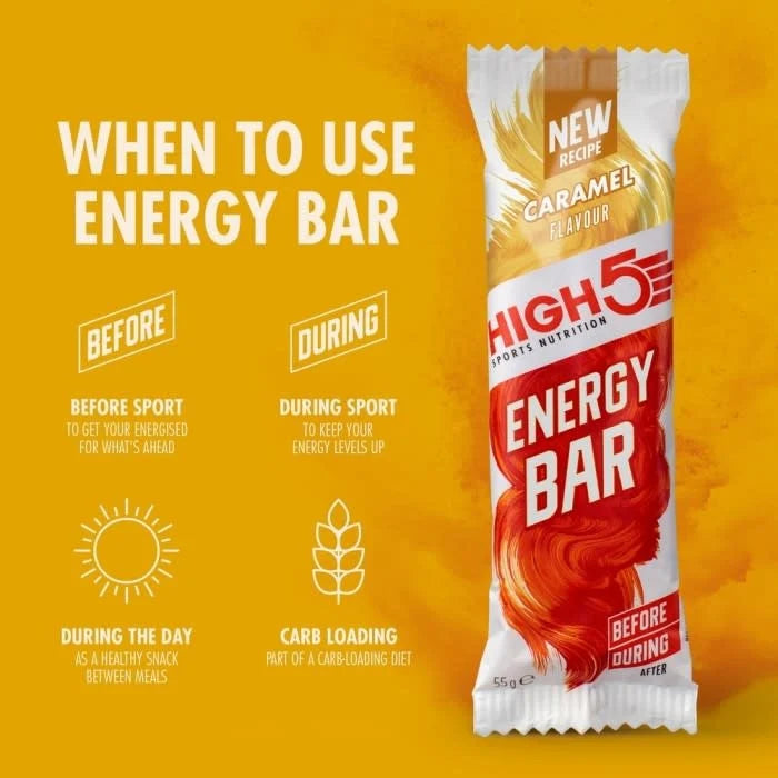 High 5 Energy Bar 12 Pack - Caramel