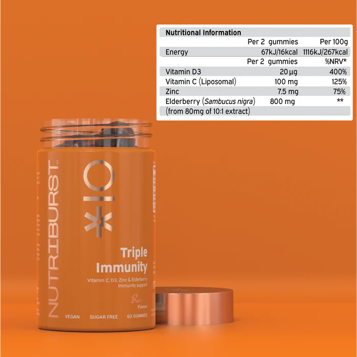 Triple Immunity Advanced Nutrition 60 Vitamin Gummies