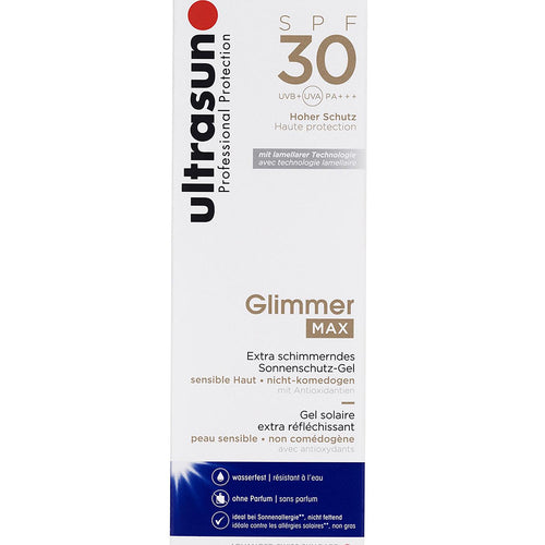 Ultrasun Glimmer Max SPF 30 Shimmering Sun Protection 150ml