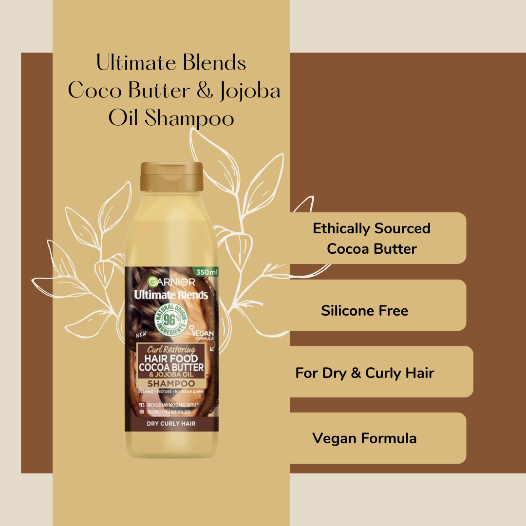 Ultimate Blends Curl Restoring Cocoa Butter & Jojoba Oil Hair Food Shampoo 350ml