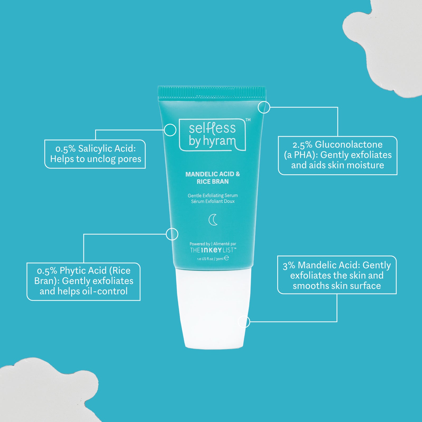 Mandelic Acid & Rice Bran Gentle Exfoliating Serum