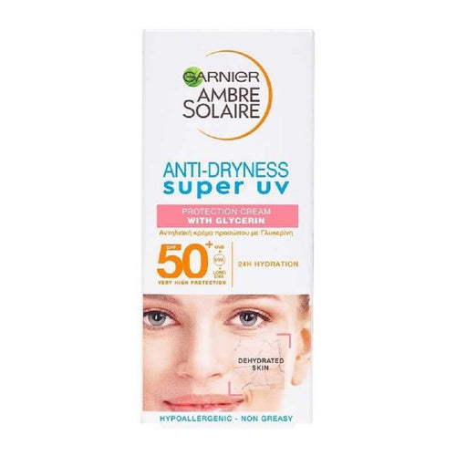 Ambre Solaire Anti-Dryness Super UV Face Cream SPF 50 - 50ml