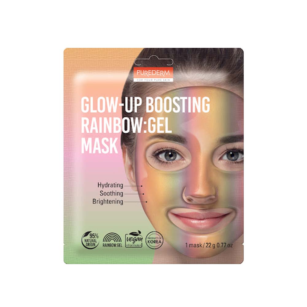 Glow-Up Boosting Rainbow Gel Mask
