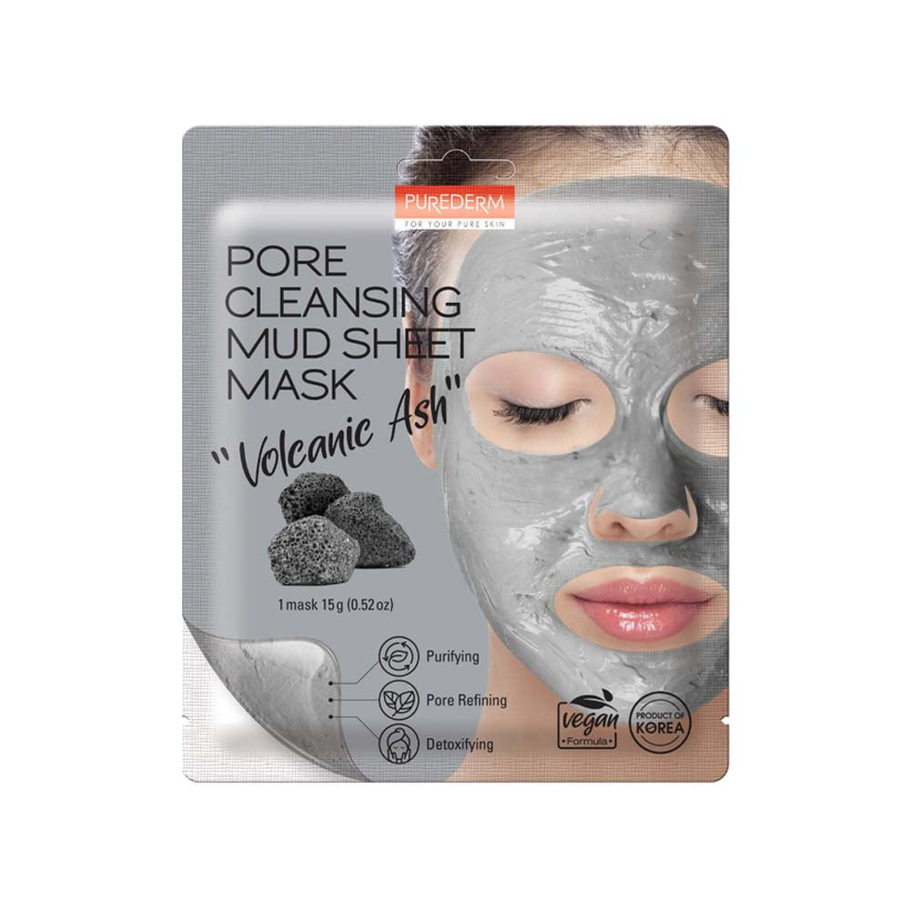 Pore Cleansing Mud Sheet Mask with Volcanic Ash
