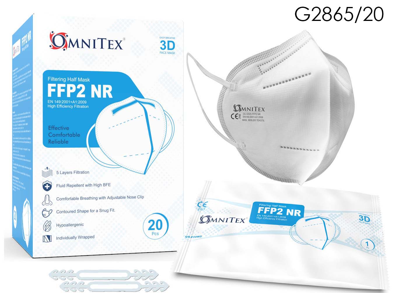 FFP2 KN95 Disposable Face Masks 20 Piece