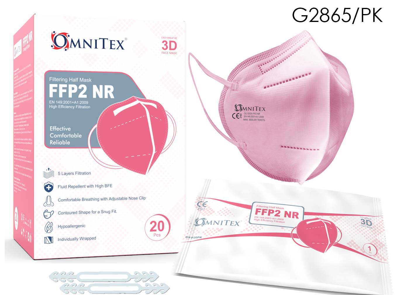 FFP2 KN95 Disposable Face Masks 20 Piece