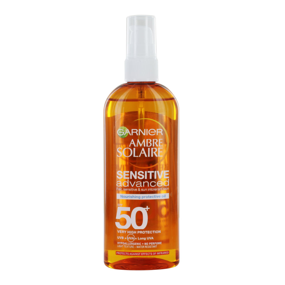 Ambre Solaire Sensitive Nourishing Protective Sun Oil SPF50+